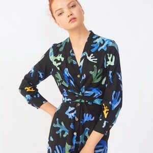 Colorful Abstract Print Dress